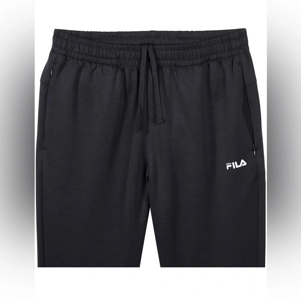FILA | Men’s Dual Side Zipper Pockets Performance Jogger | Color: Black | Sz: XL - Picture 5 of 6